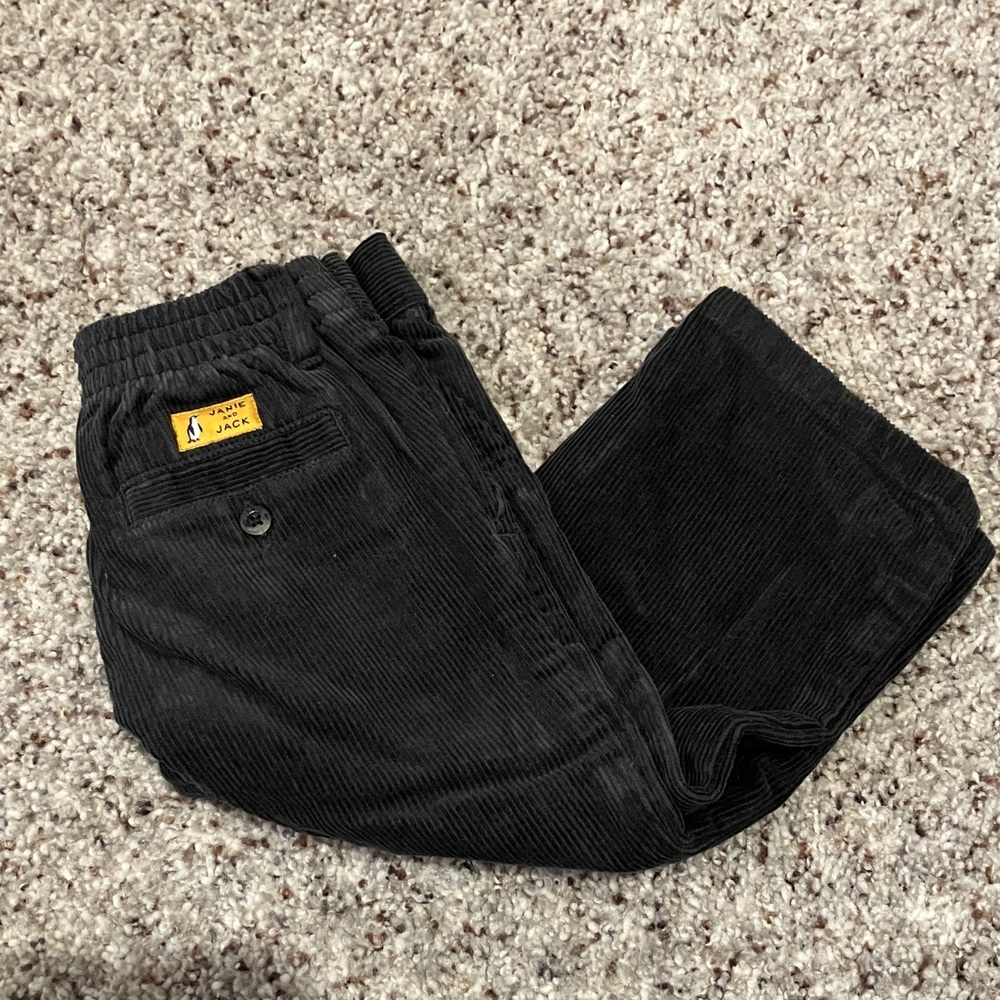 Janie and Jack Charcoal Corduroy Kids Trousers